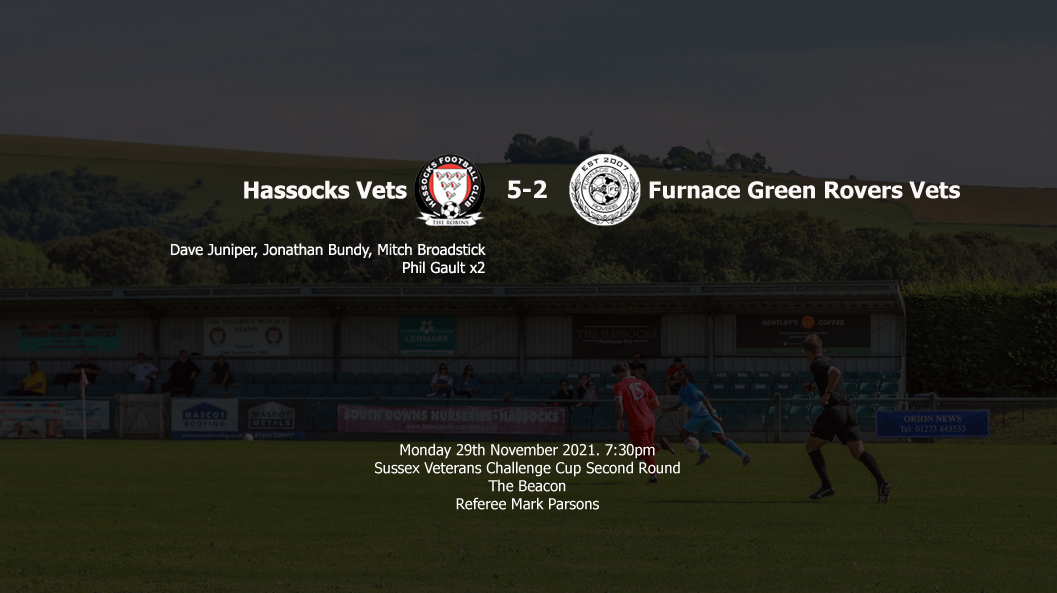 Report: Hassocks Vets 5-2 Furnace Green Rovers Vets