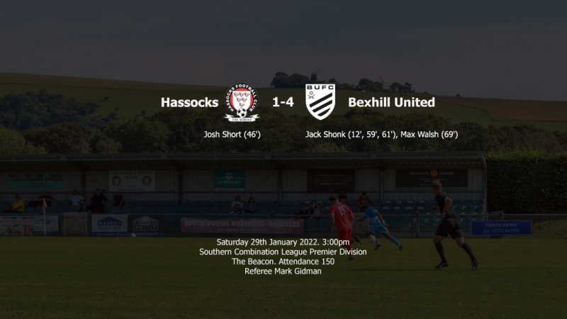 Report: Hassocks 1-4 Bexhill United