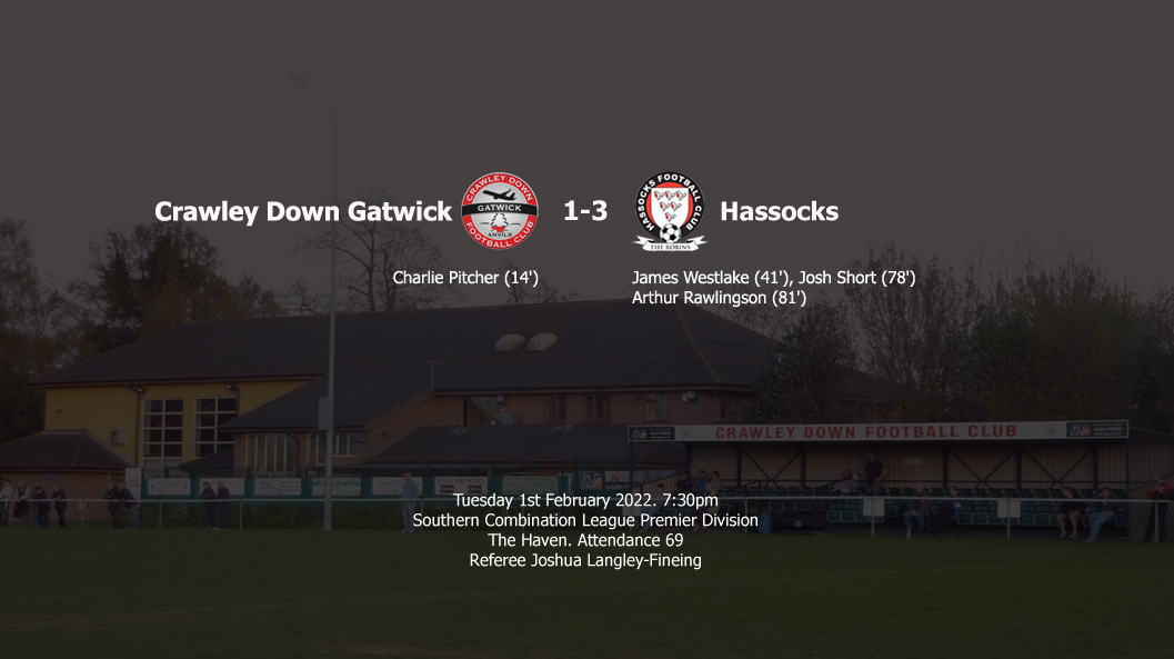 Report: Crawley Down Gatwick 1-3 Hassocks