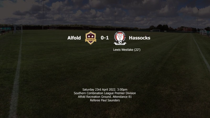 Report: Alfold 0-1 Hassocks