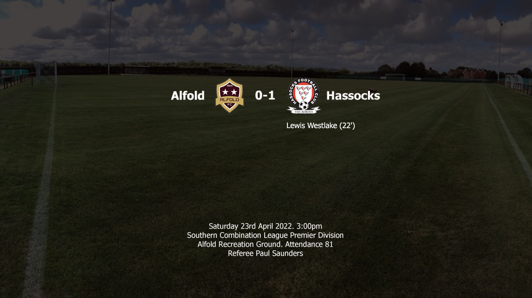 Report: Alfold 0-1 Hassocks