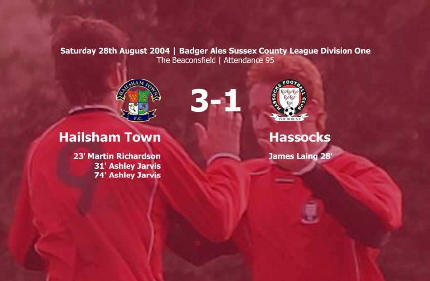 Hassocks suffered a 3-1 defeat at Hailsham Town with the Robins not happy about the performance of the match officials