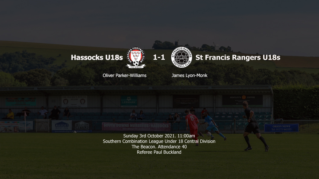 Report: Hassocks U18s 1-1 St Francis Rangers U18S