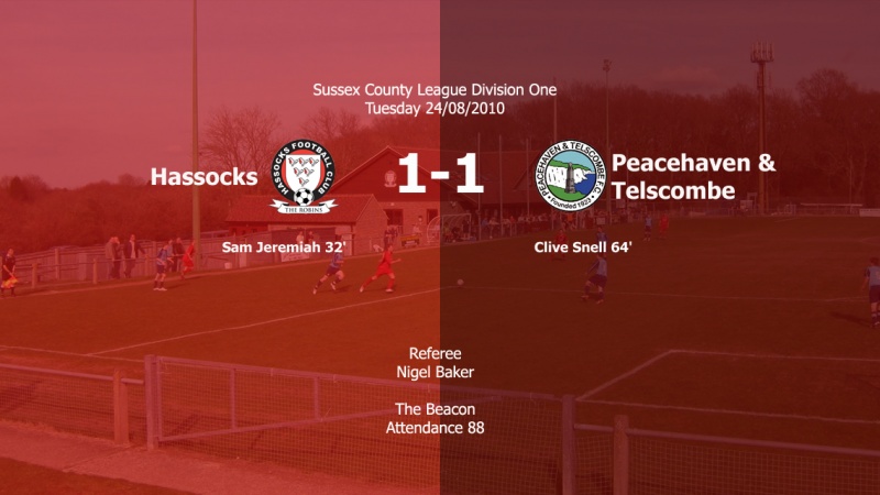 Report: Hassocks 1-1 Peacehaven & Telscombe, 24/08/10