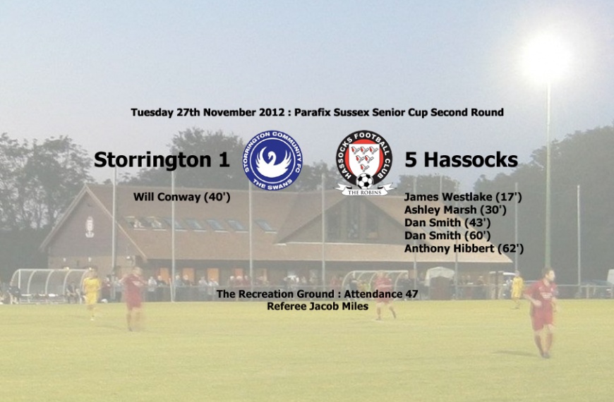 Hassocks eased into the third round of the Sussex Senior Cup with a 5-1 win away at Storrington