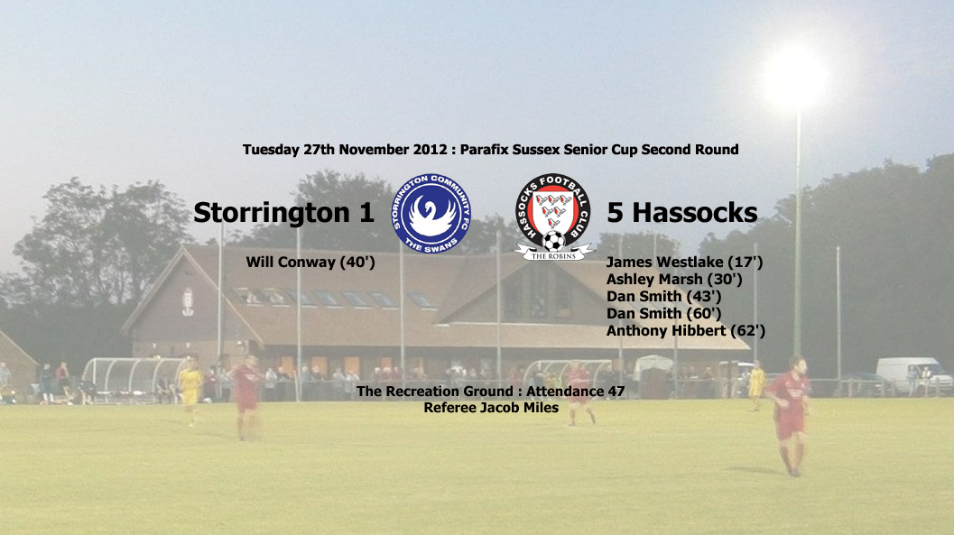 Report: Storrington 1-5 Hassocks, 27/11/12