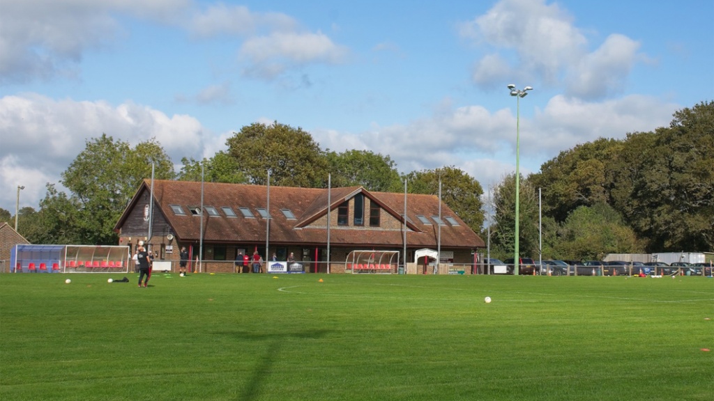 The Beacon Clubhouse before Hassocks hosted Beckenham Town in the FA Vase
