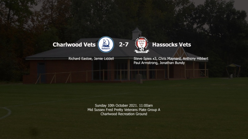 Report: Charlwood Vets 2-7 Hassocks Vets