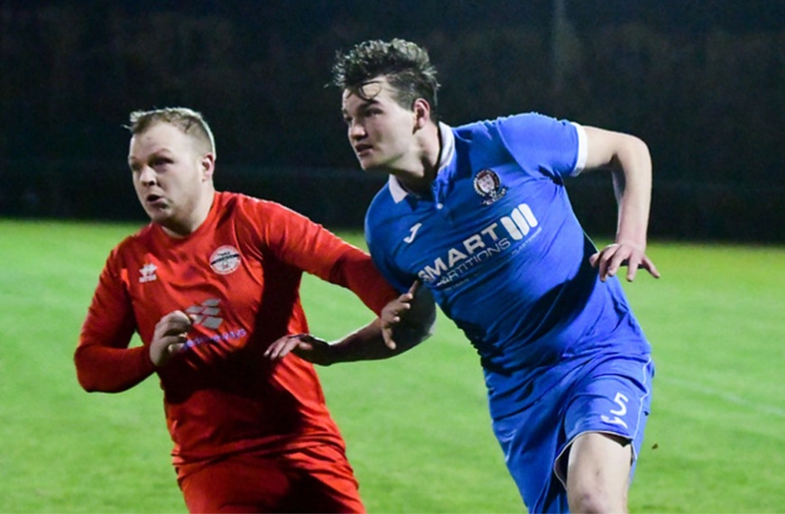 Dan Turner playing for Hassocks against Crawley Down Gatwick