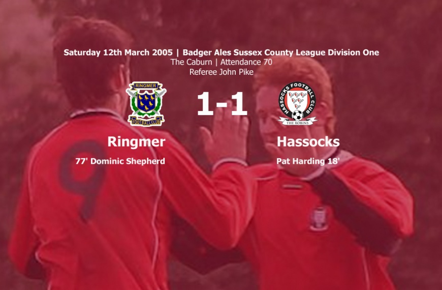 Hassocks picked up a 1-1 draw from their trip to in-form Ringmer