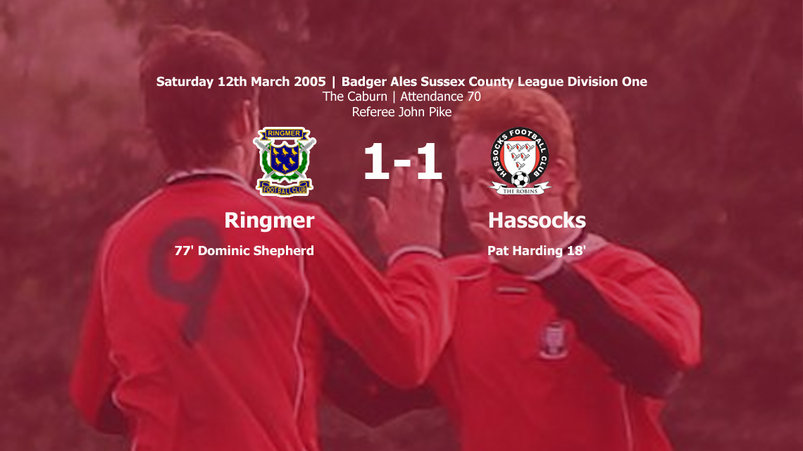 Report: Ringmer 1-1 Hassocks, 12/03/05