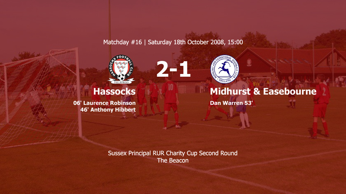 Report: Hassocks 2-1 Midhurst & Easebourne, 18/10/08