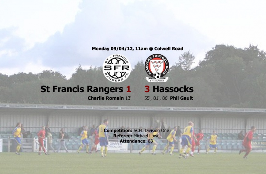 A chaotic Mid Sussex Derby went the way of Hassocks as they beat eight man St Francis Rangers 3-1