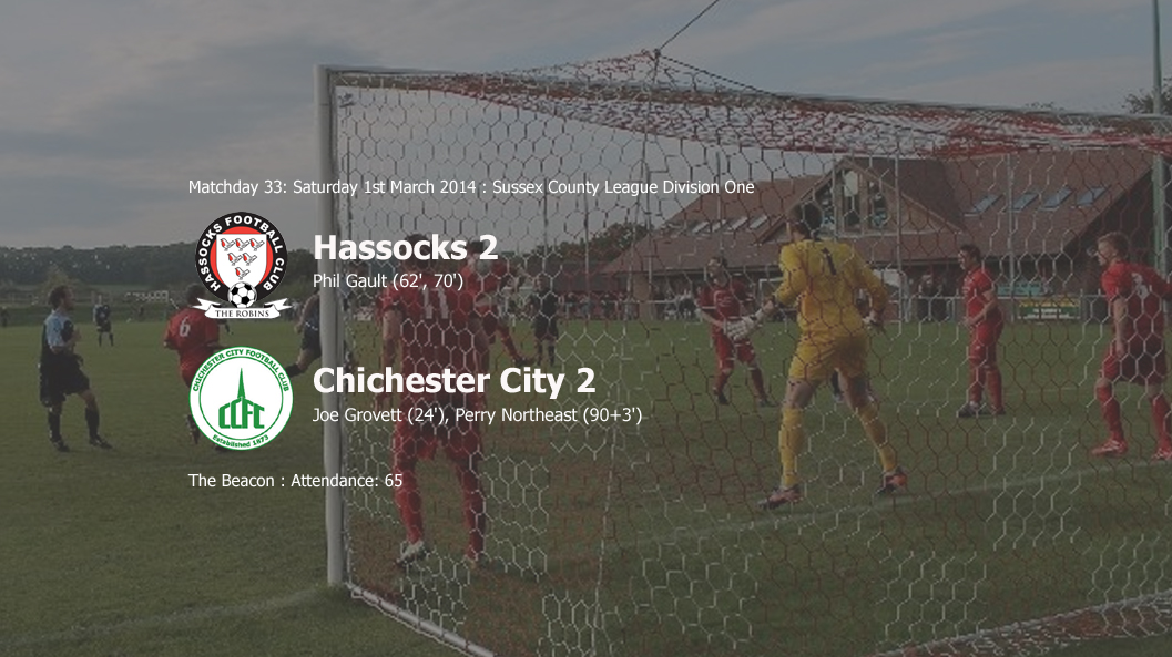 Report: Hassocks 2-2 Chichester City, 01/03/14