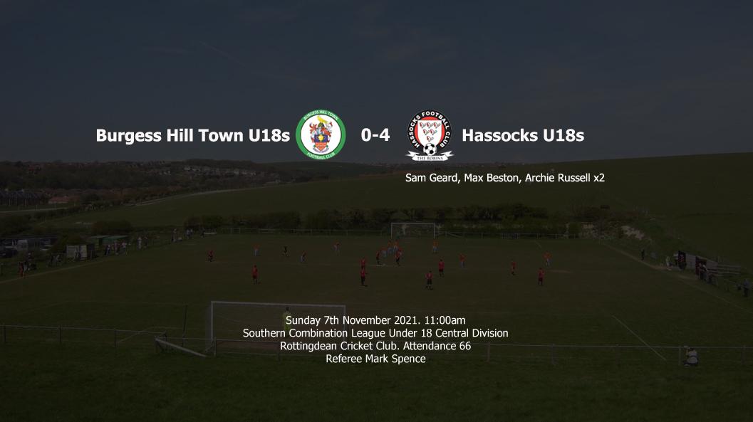 Report: Burgess Hill Town U18s 0-4 Hassocks U18s