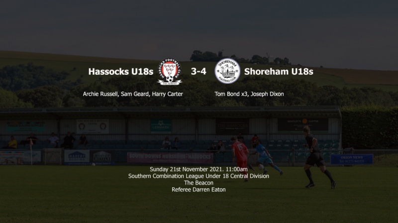 Report: Hassocks U18s 3-4 Shoreham U18s