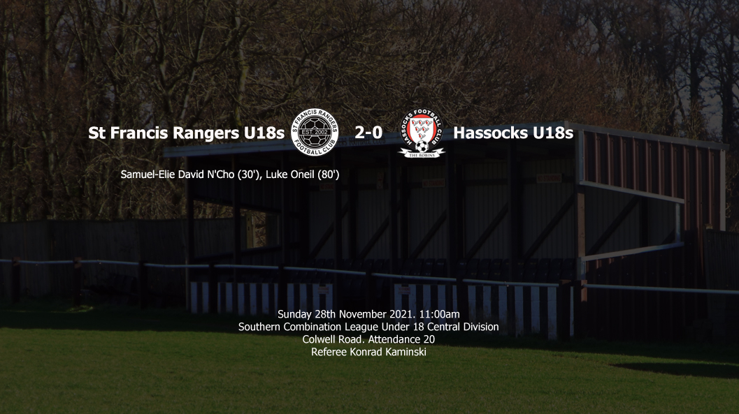 Report: St Francis Rangers U18s 2-0 Hassocks U18s