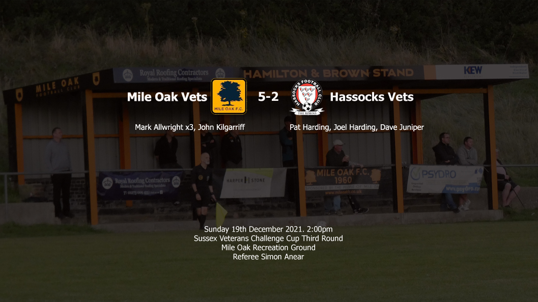 Report: Mile Oak Vets 4-3 Hassocks Vets