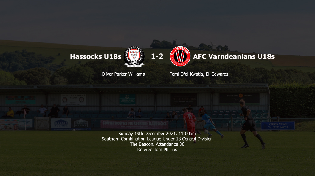 Report: Hassocks U18s 1-2 AFC Varndeanians U18s