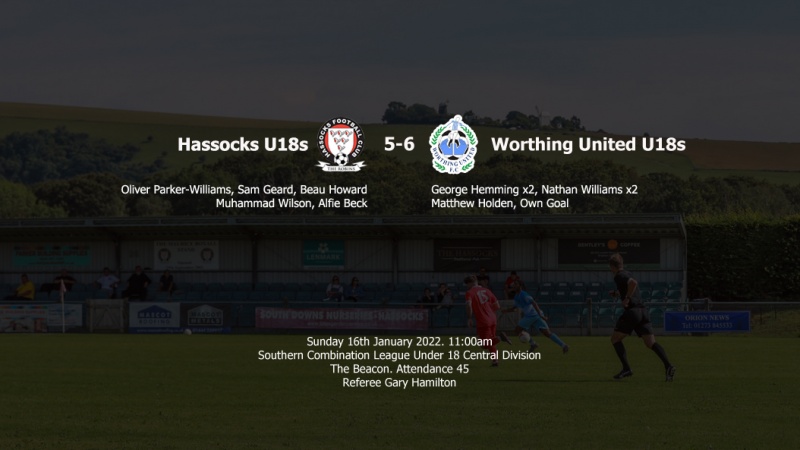 Report: Hassocks U18s 5-6 Worthing United U18s