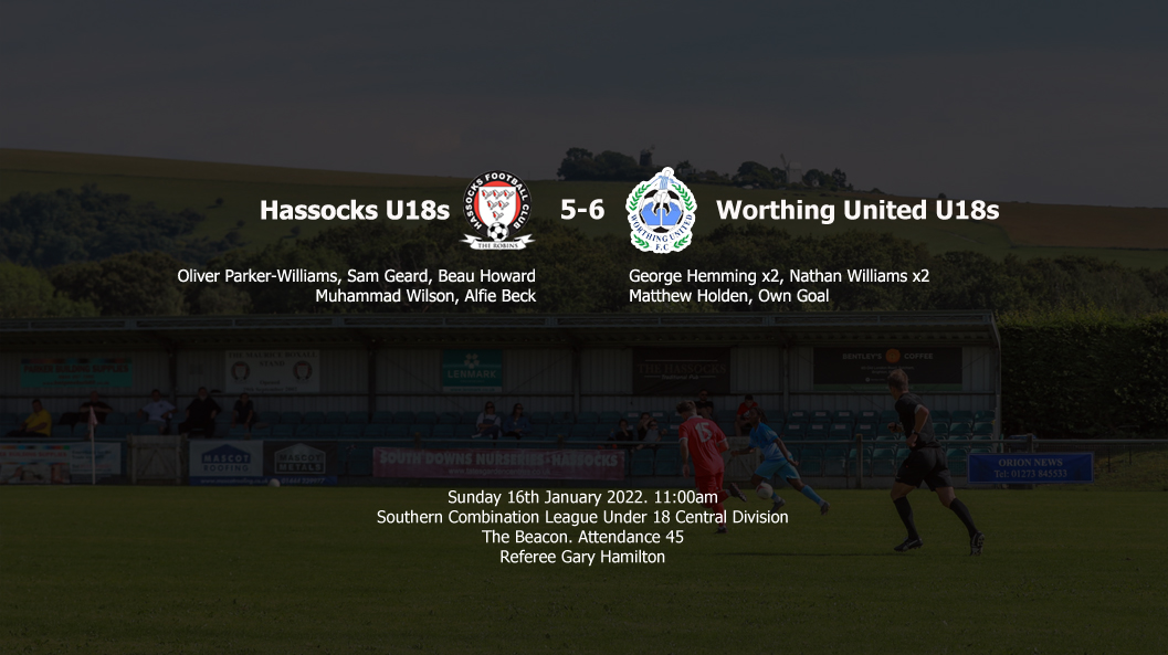 Report: Hassocks U18s 5-6 Worthing United U18s
