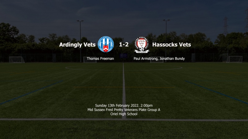 Report: Ardingly Vets 1-2 Hassocks Vets