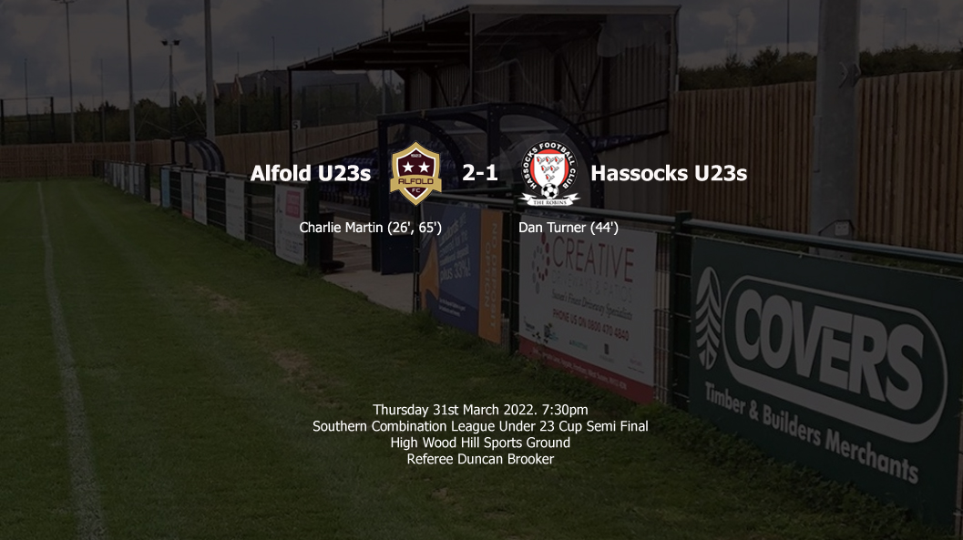 Report: Alfold U23s 2-1 Hassocks U23s