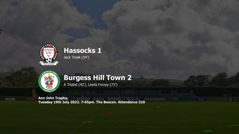 Report: Hassocks 1-2 Burgess Hill Town