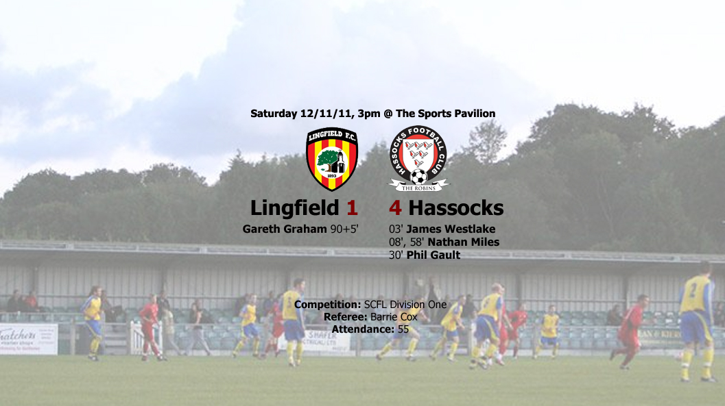 Report: Lingfield 1-4 Hassocks, 12/11/11