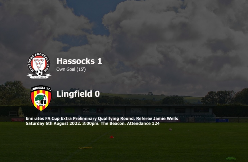 Hassocks were victorious in the Emirates FA Cup Extra Preliminary Round, beating Lingfield 1-0 thanks to an incredible own goal