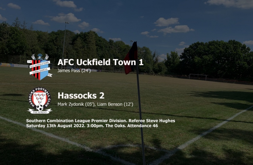 Hassocks picked up their first Southern Combination League win of 2022-23 by beating AFC Uckfield Town 2-1