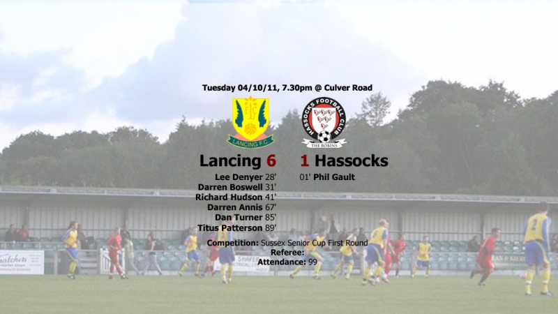 Report: Lancing 6-1 Hassocks, 04/10/11