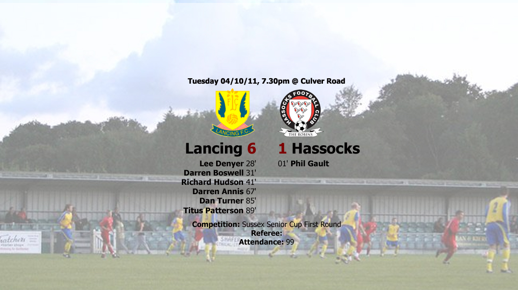 Report: Lancing 6-1 Hassocks, 04/10/11