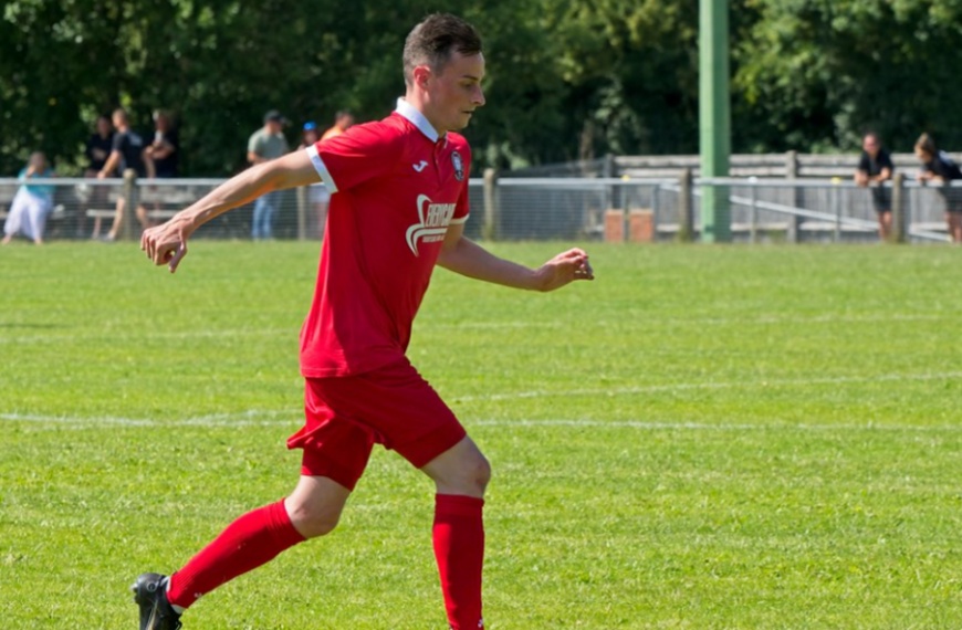 Harvey Blake on the ball for Hassocks