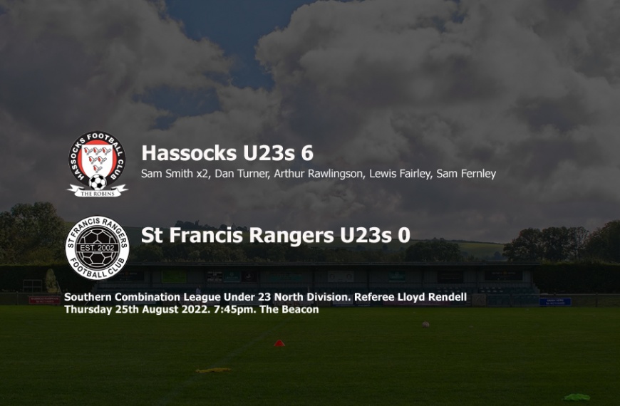 Hassocks Under 23s secured local bragging rights with a 6-0 hammering of St Francis Rangers