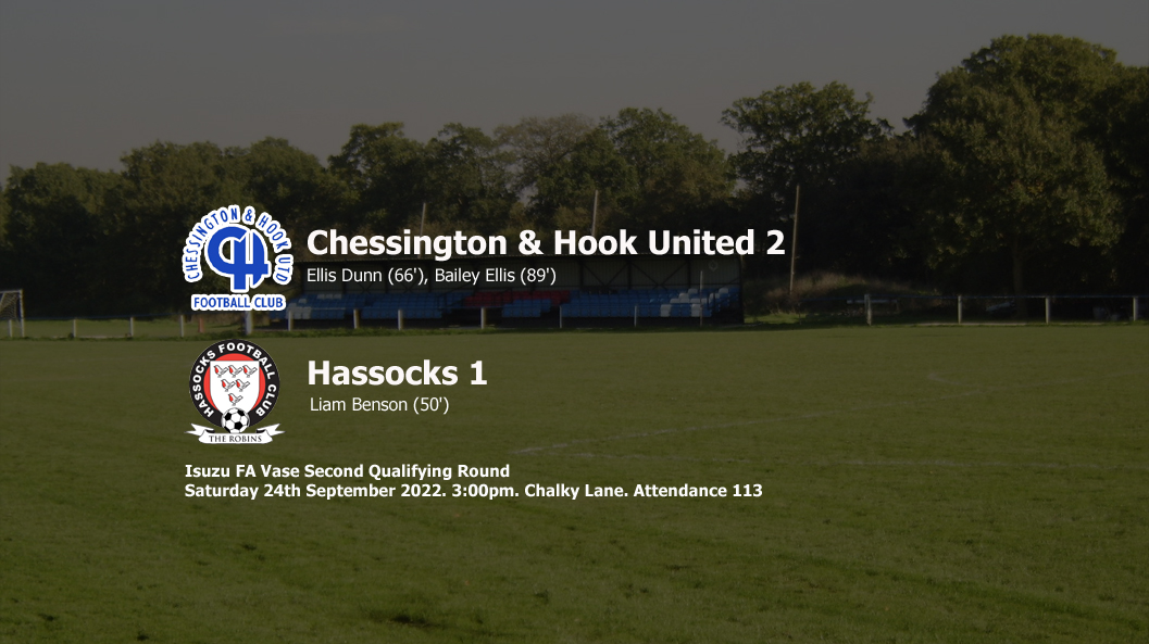 Report: Chessington & Hook United 2-1 Hassocks