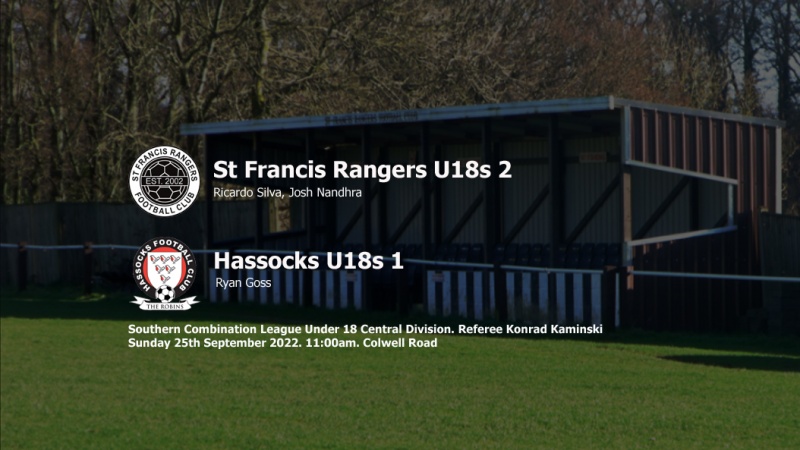 Report: St Francis Rangers U18s 2-1 Hassocks U18s