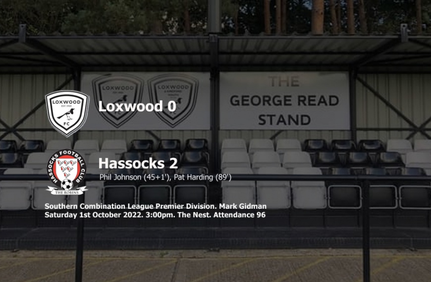 Hassocks picked up an excellent 2-0 win away at Loxwood