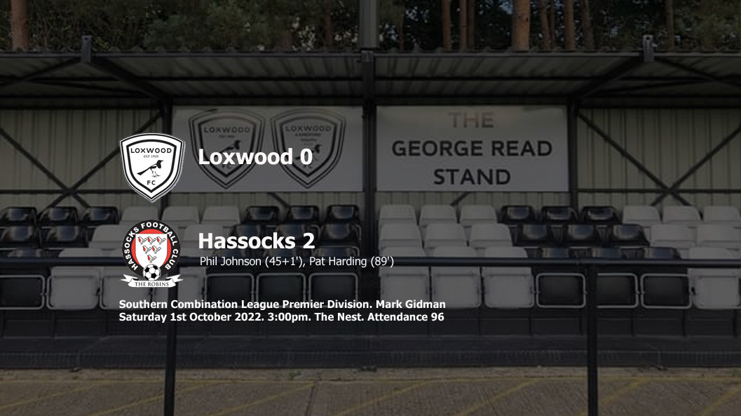Report: Loxwood 0-2 Hassocks
