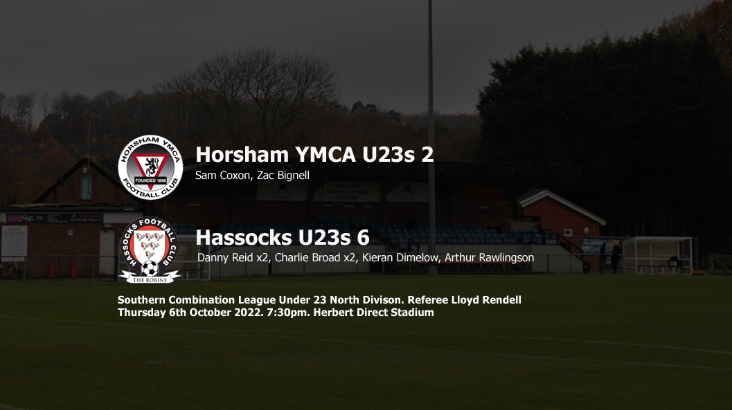 Report: Horsham YMCA U23s 2-6 Hassocks U23s