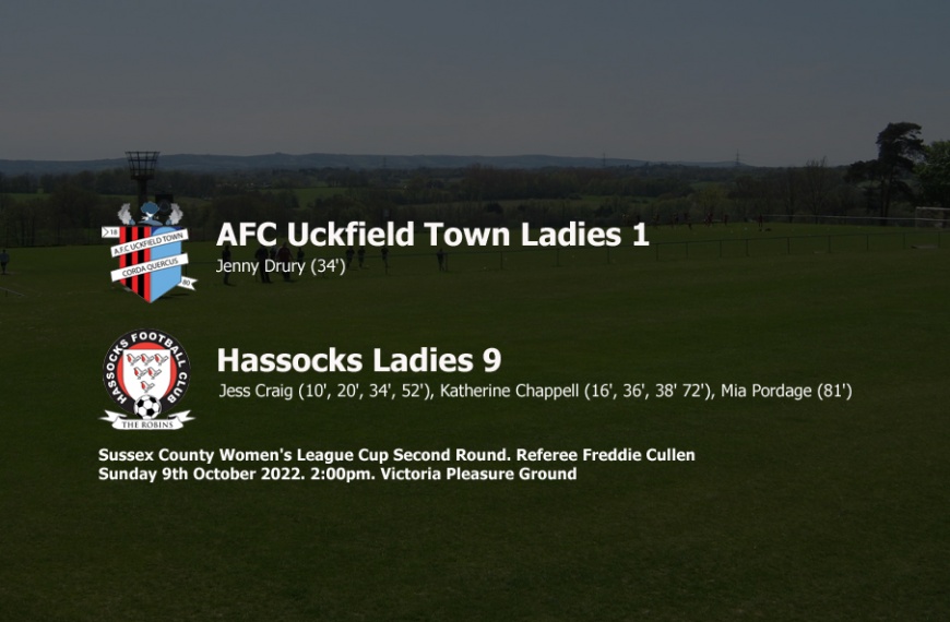 Hassocks Ladies advanced to the quarter finals of the League Cup with a 9-1 win over AFC Uckfield Town