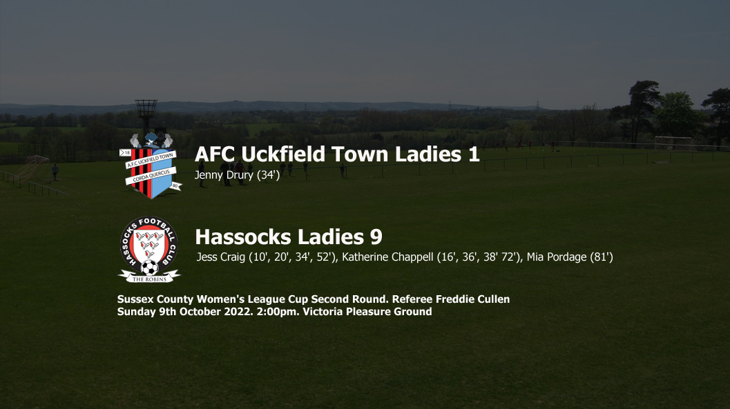 Report: AFC Uckfield Town Ladies 1-9 Hassocks Ladies
