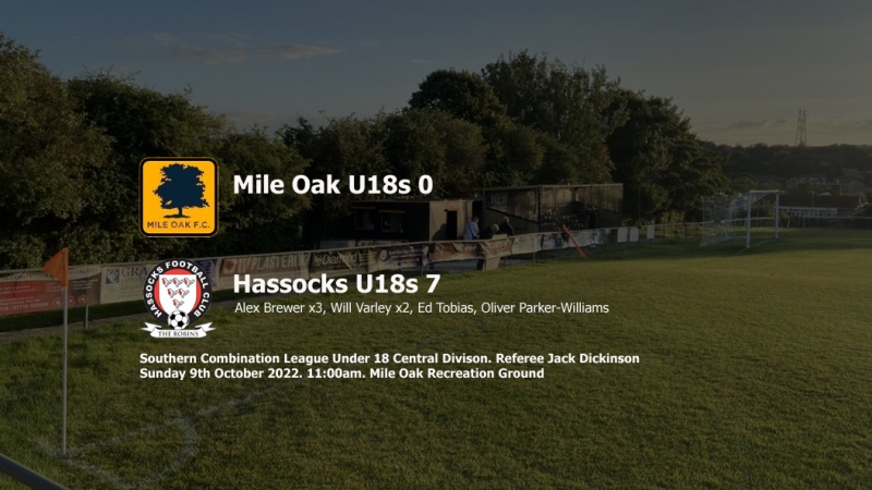 Report: Mile Oak U18s 0-7 Hassocks U18s