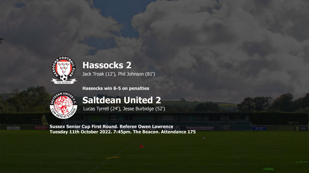 Report: Hassocks 2-2 Saltdean United