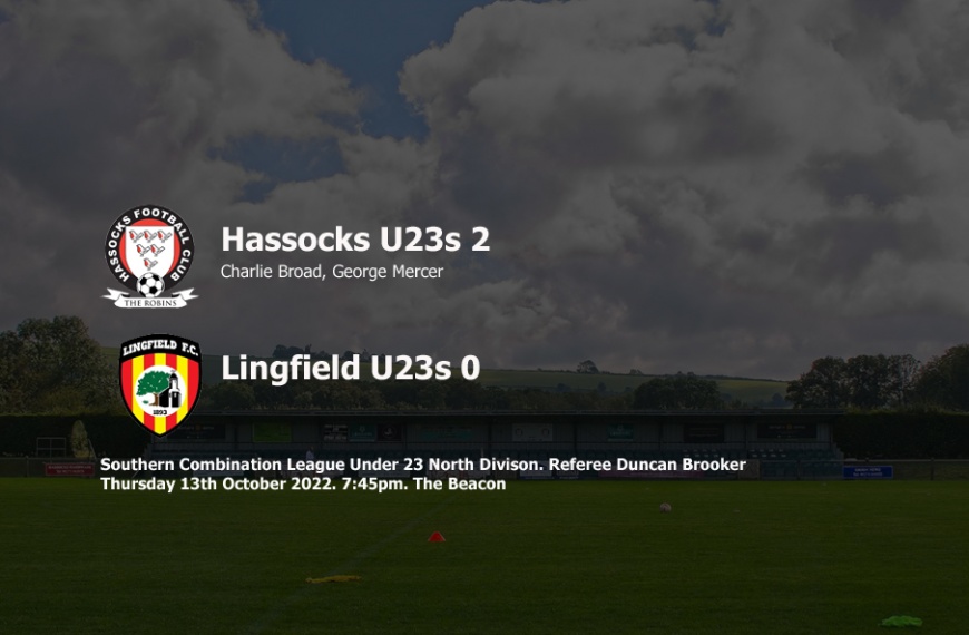 Hassocks Under 23s ran out 2-0 winners at home to Lingfield