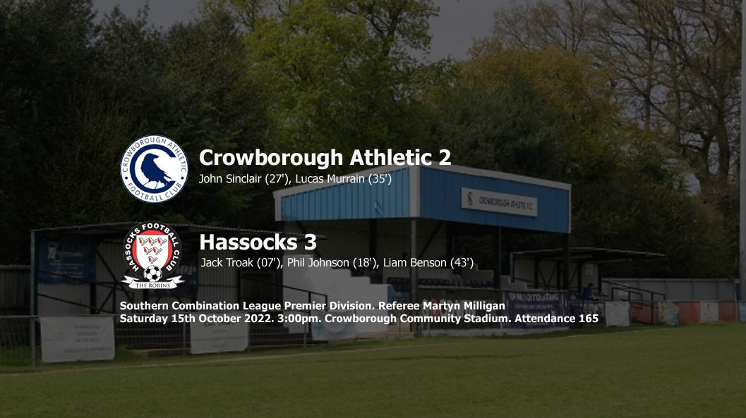 Report: Crowborough Athletic 2-3 Hassocks