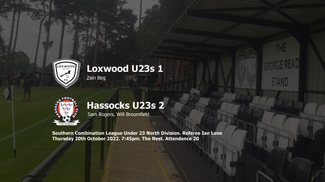 Report: Loxwood U23s 1-2 Hassocks U23s