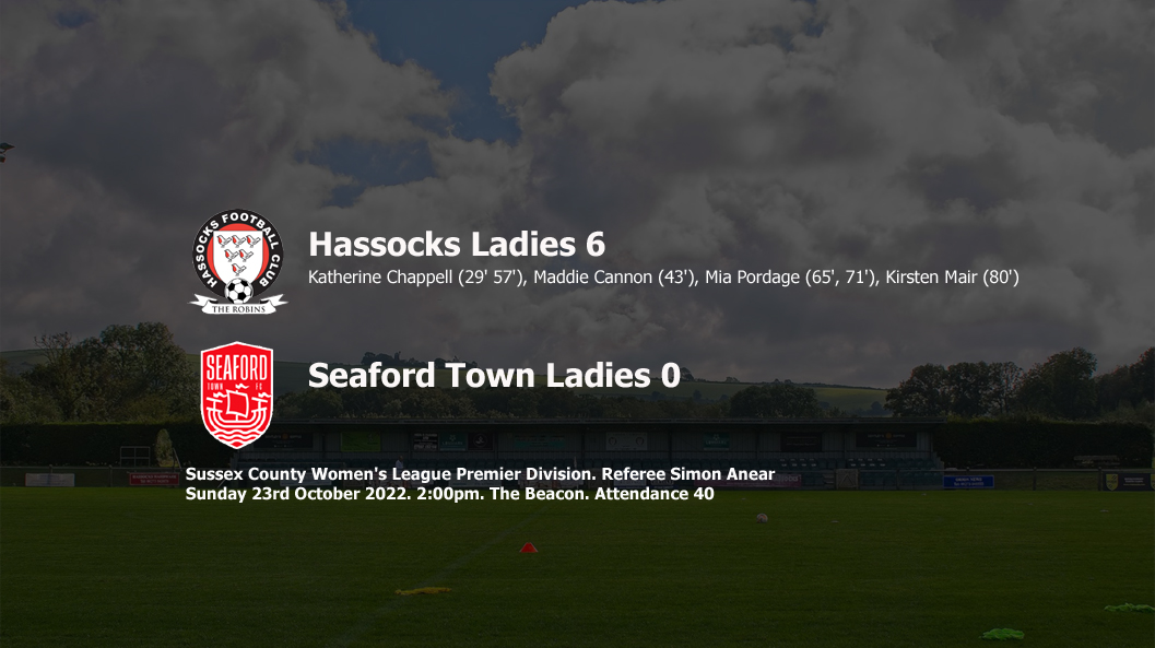 Report: Hassocks Ladies 6-0 Seaford Town Ladies