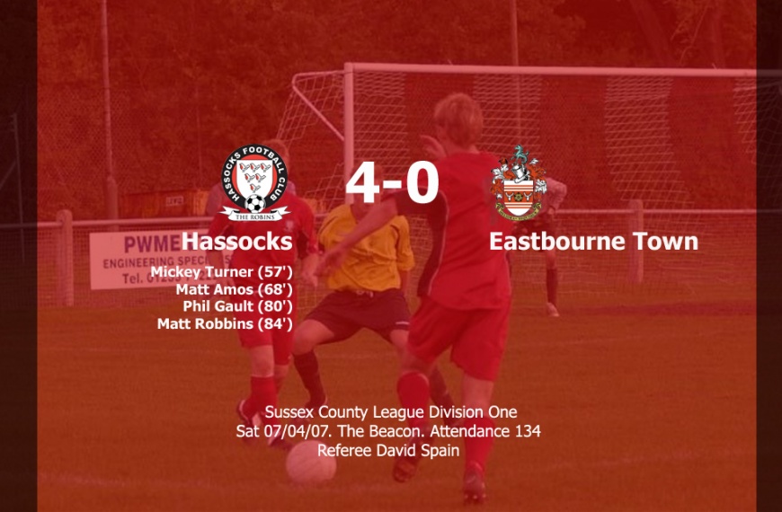 Hassocks picked up a hugely impressive 4-0 win over title chasing Eastbourne Town