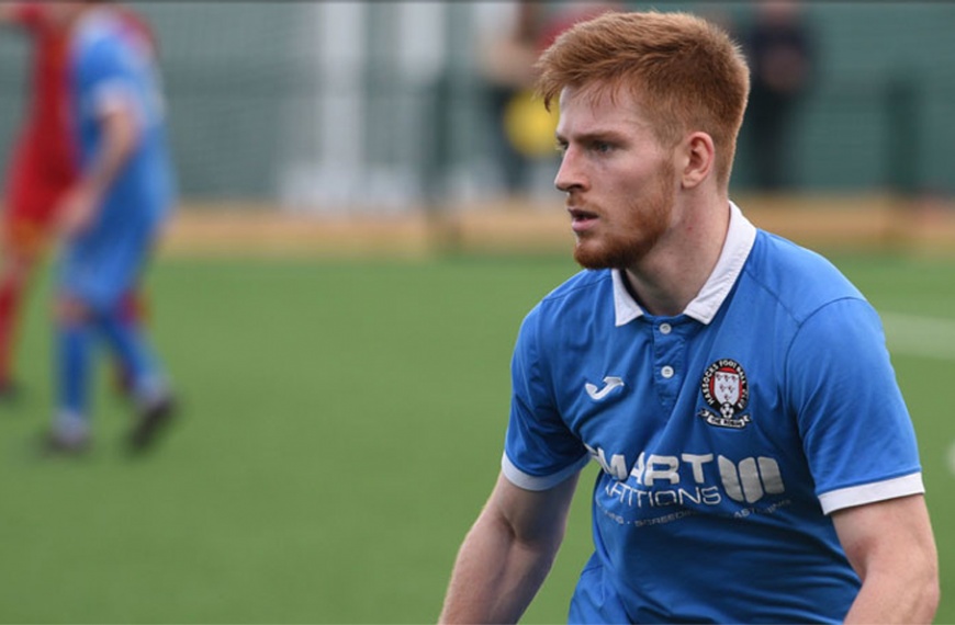 Joe Bull in action for Hassocks against Newhaven